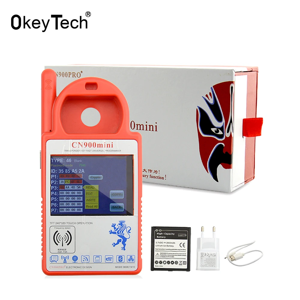 Автомобильный Транспондер OkeyTech CN900 Red программатор ключей интерфейс на