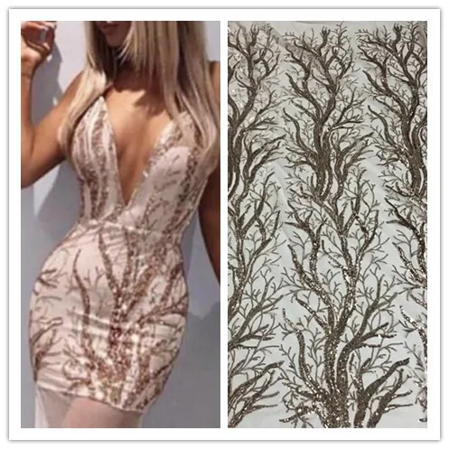 

beautiful embroidered lace fabric SYJ-7154 french sequins net lace fabric for nigerian Wedding dress
