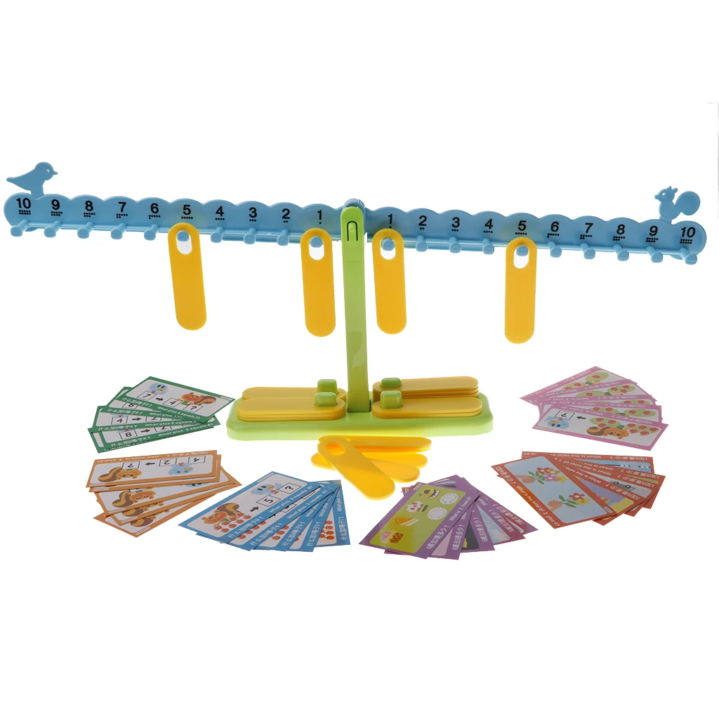 Children Preschool Balance Scale Balance Game Math Learning Toy Giftin