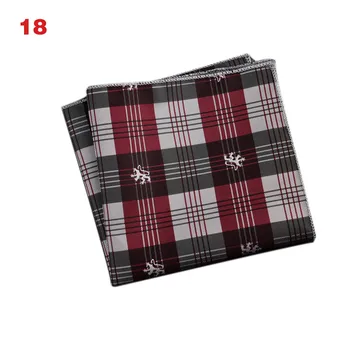 

Men's Handkerchief Striped Floral Printed Hankies Polyester Business Pocket Square Chest Hanky LXH