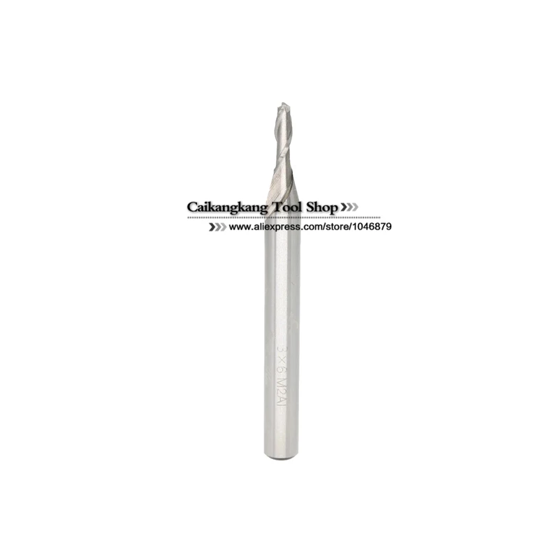 

New 2 Flutes 2F3*6*11*60mm M2AI Dia 3mm End Mill Router Bit Milling Cutter Machine CNC Drill Tool Super-Hard High Speed Steel