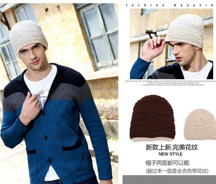 Новые зимние Для Мужчин's Beanie шляпа, Круглая Шапочка без полей, кепка Для мужчин трикотажные Шапки Кепка для занятий спортом на открытом воздухе мужской ветер кепки в стиле хип-хоп шапки без полей для Для мужчин