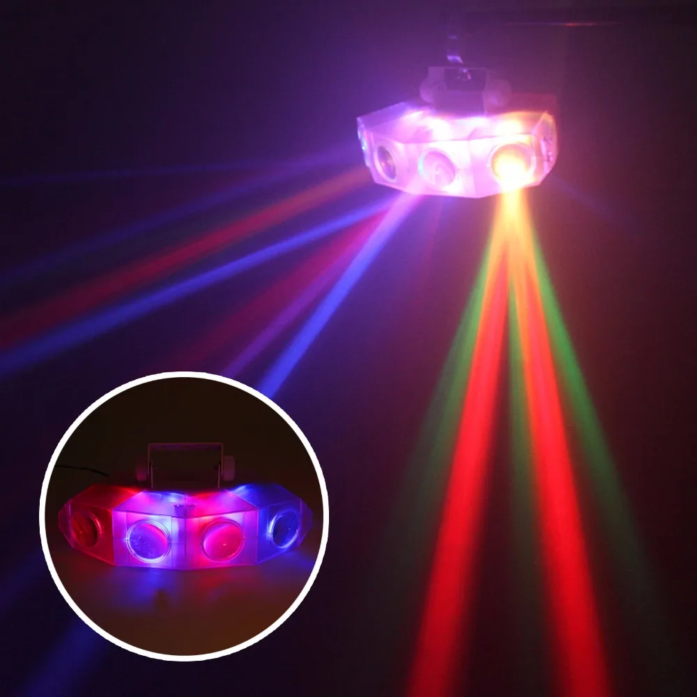 

RGBY 4-Heads 128 LED Beam Stage Light Pattern Moonflower Effect for DJ Party