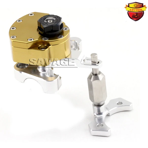 

NEW For DUCATI MONSTER 796 2010-2015 Gold Motorcycle Steering Damper Stabilizer with Mounting Bracket Kit
