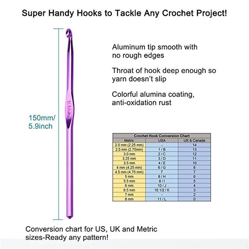 73 шт. набор крючков для вязания крючком из алюминия с красным чехол для вязания спиц для рукоделия инструмент пряжа случайный цвет