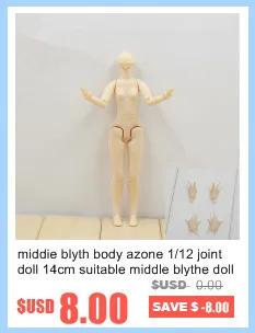 Срединная Blythe Doll глаза аксессуары с, фабрика ню Ближний Блит, белая кожа, их DIY живопись век