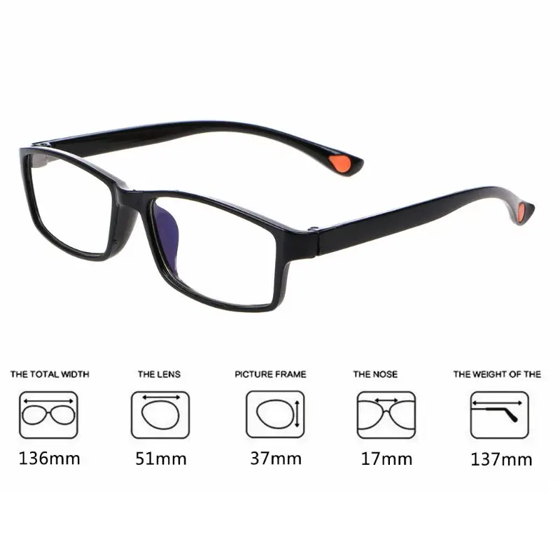 

Ultra Light TR90 Myopia Eyeglasses Simple Anti Blue Light Women Men Reading Glasses Eye Protection