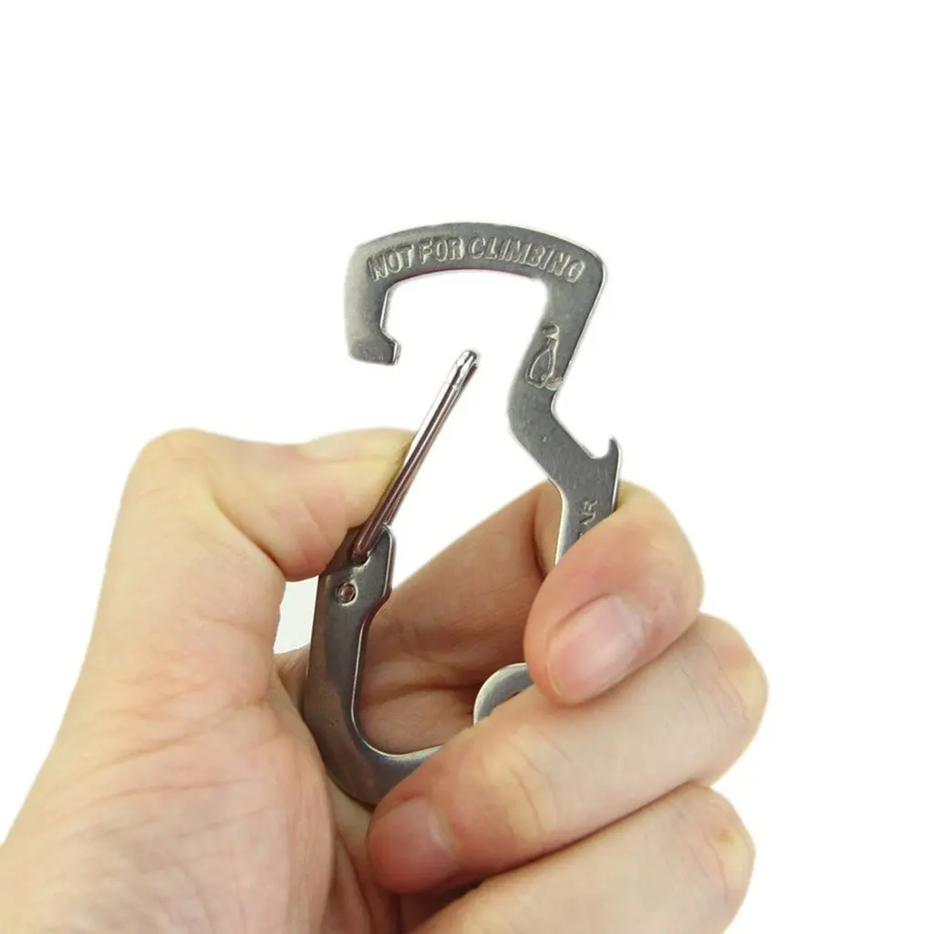 

Multifunction Buckle Climb Multi Carabiner Mountain Gadget Tool Mountaineer Multipurpose keychain Quickdraw Camp Hike Outdoor