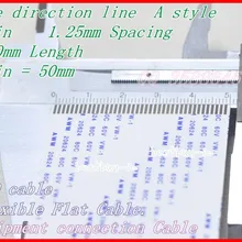 1,25 мм расстояние+ 1000 мм Длина+ 40Pin/в том же направлении линии мягкой проволоки Гибкий плоский кабель. 40 P* 1.25A* 1000 мм