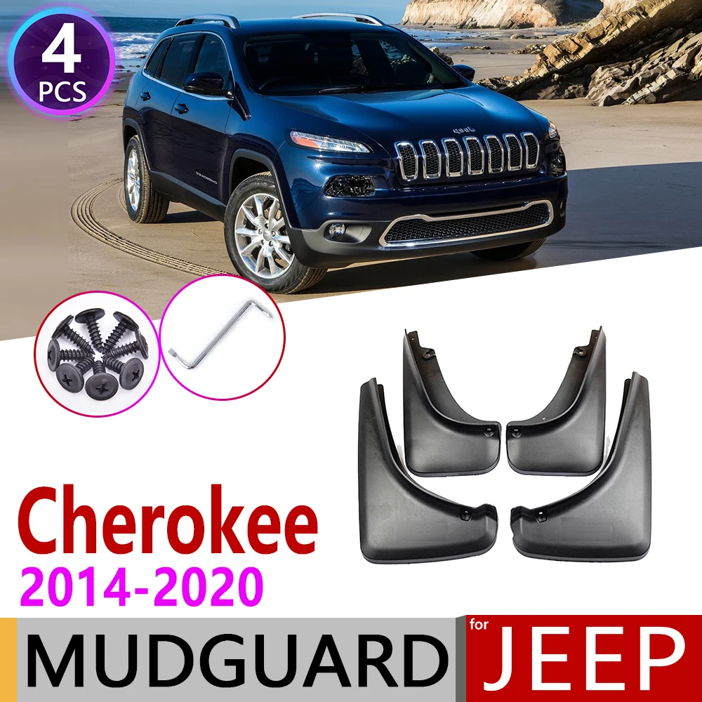 Car Mudflap for Jeep Cherokee KL 2014~2020 Fender Mud Guard Flap Splash Flaps Mudguards Accessories