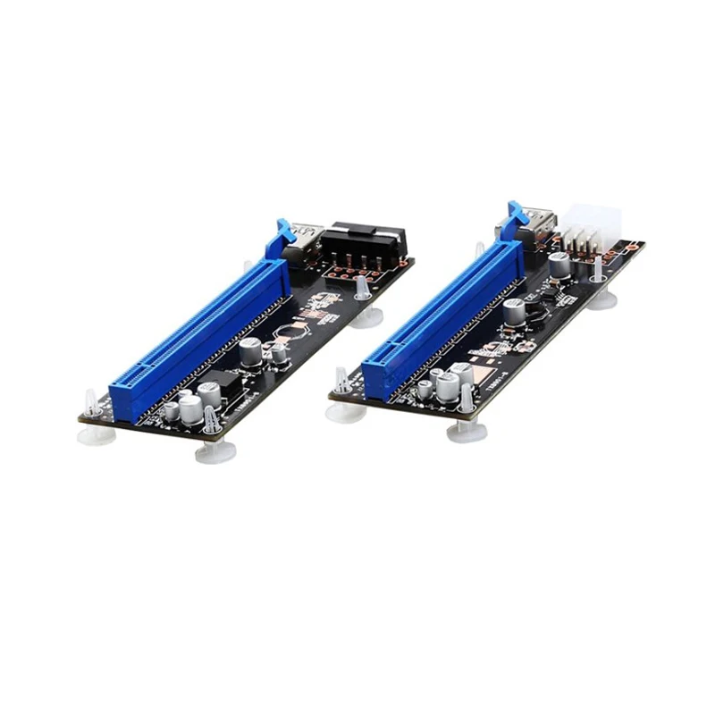 DIEWU PC PCIe1X до 16X Плата расширения PCI express USB 3,0 кабель для передачи данных SATA до 4Pin IDE Molex источник питания для BTC шахтерской машины