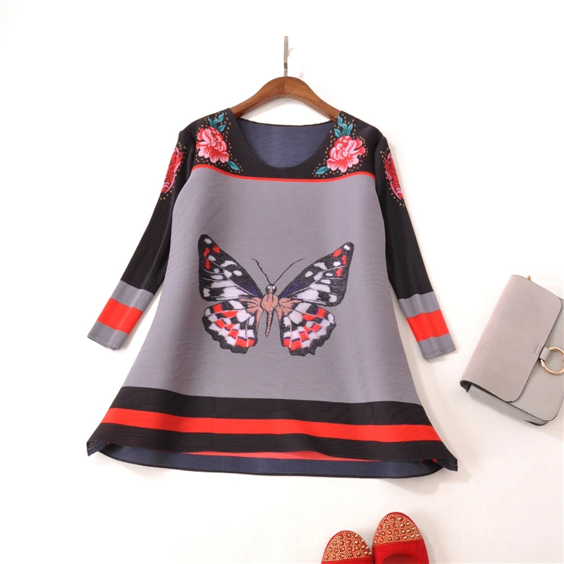 2017 new folding font b women s b font font b jacket b font butterfly print