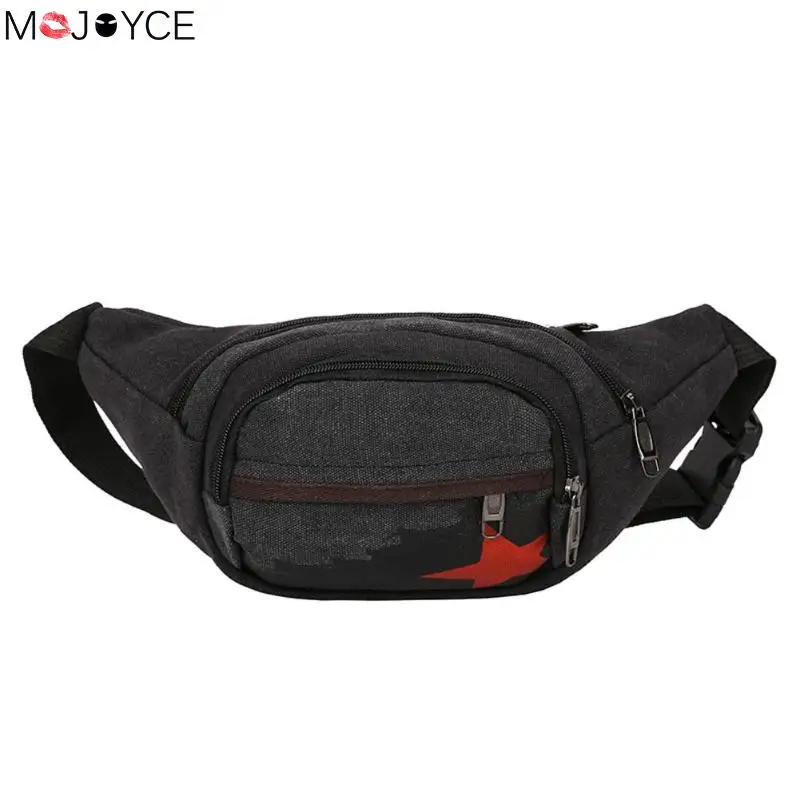 

Waist Pack Men Women Canvas Shoulder Crossbody Pack Chest Bag Belt Handbag Mobile Phone Bag Man Women Bolsas mochila Waist Bags