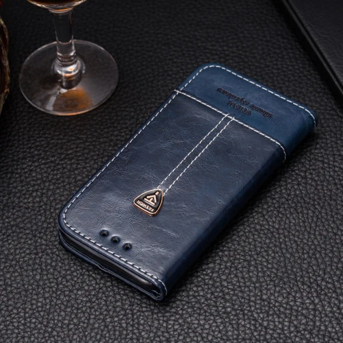 VIJIAR портной точный кошелек стильный металлический знак Флип кожаный качественный чехол на заднюю панель мобильного телефона 5,0 'для huawei honor 6 Чехол