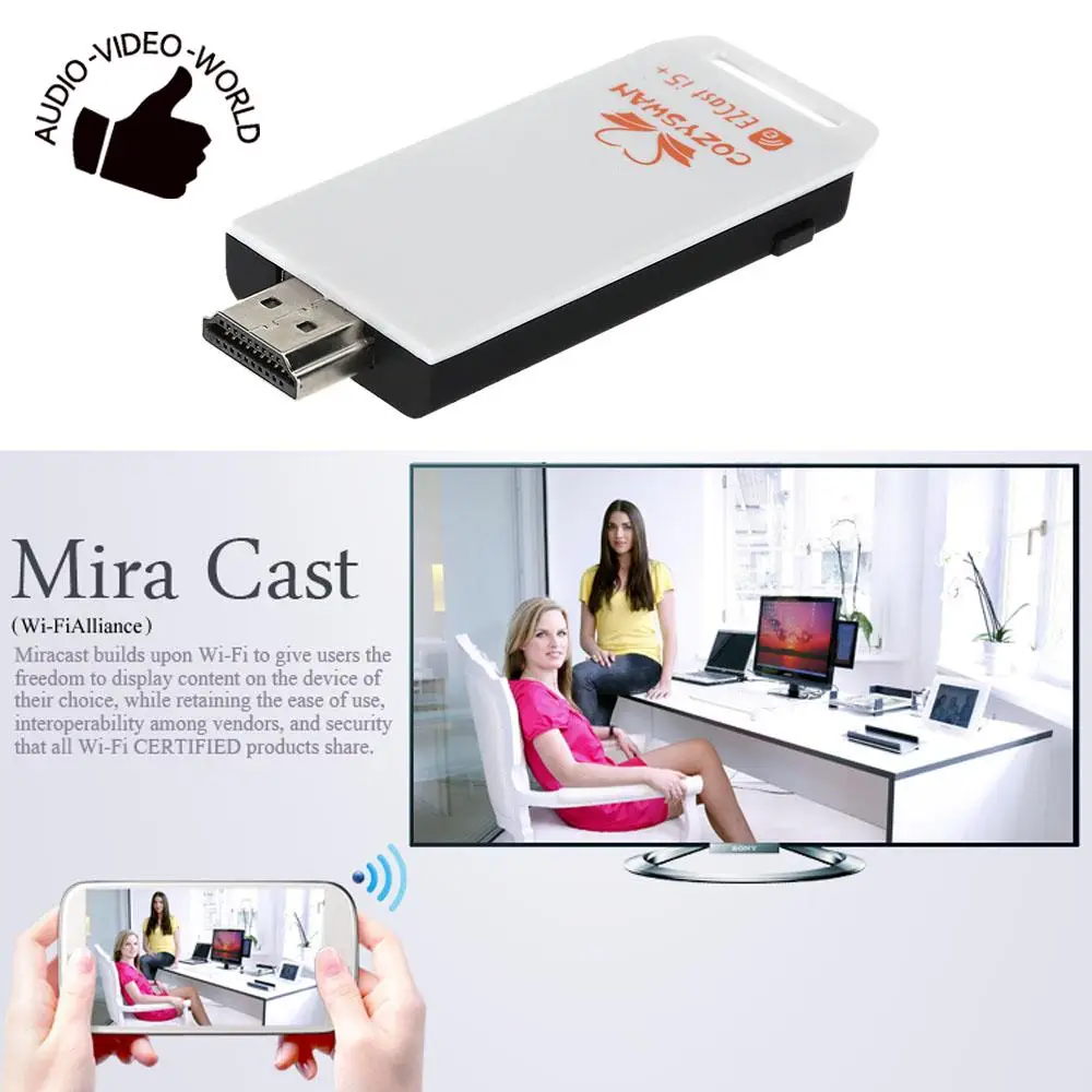  EZcast i5+ Multi-media Dongle Miracast DLNA WiFi Display Receiver Dongle for iOS Android Windows Phones Tablets for Mac 
