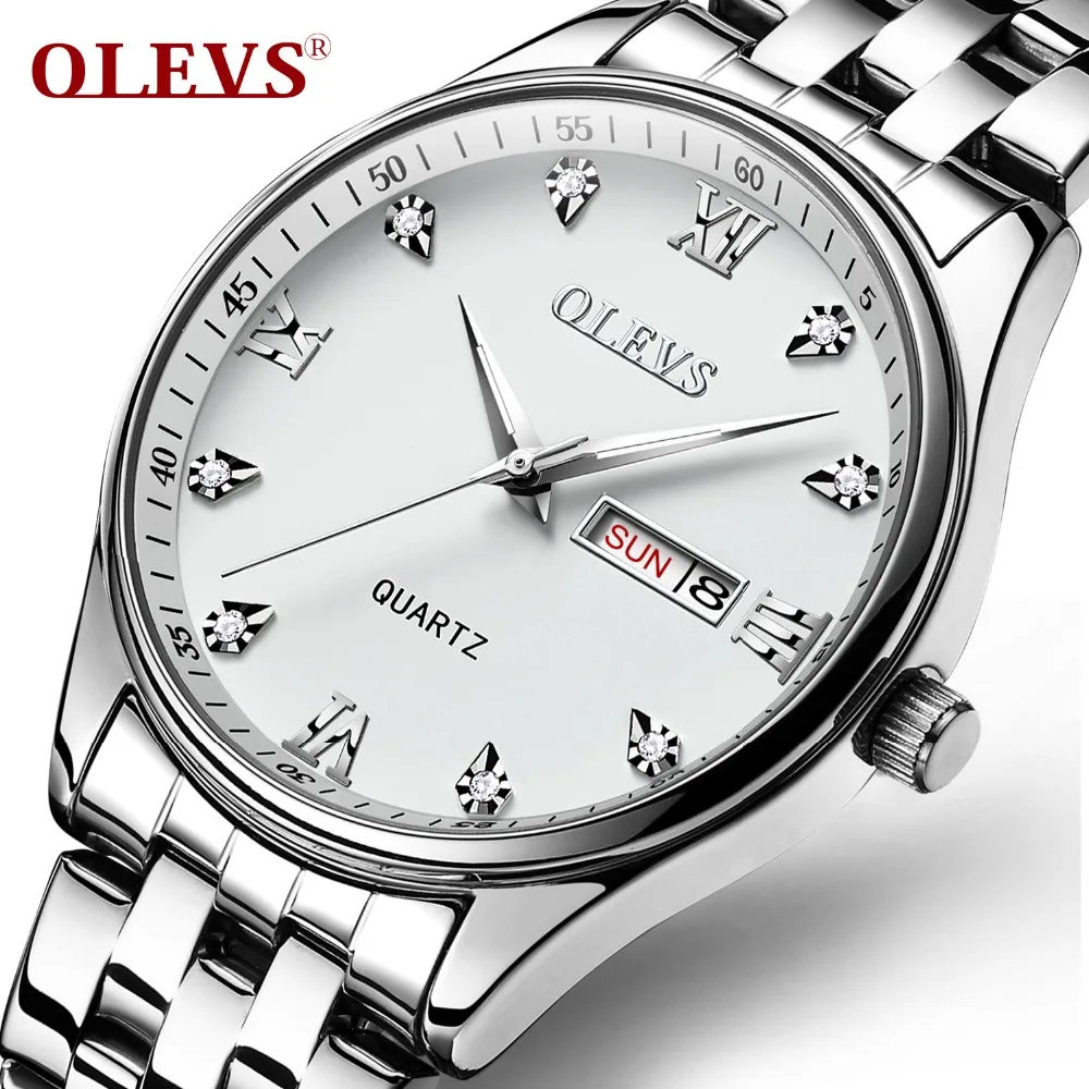 relojes hombre Men Watch OLEVS Top Brand Luxury Quartz Water Resistant Wristwatches Fashion Stainless Steel Clock Man Watches relojes hombre Men Watch OLEVS Top Brand Luxury Quartz Water Resistant Wristwatches Fashion Stainless Steel Clock Man Watches