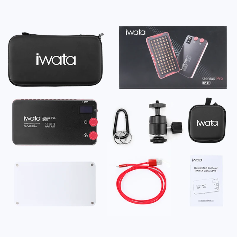 Iwata GP 01 LED Видео свет 2600 6000K 24w фотостудия непрерывное заполняющее освещение OLED