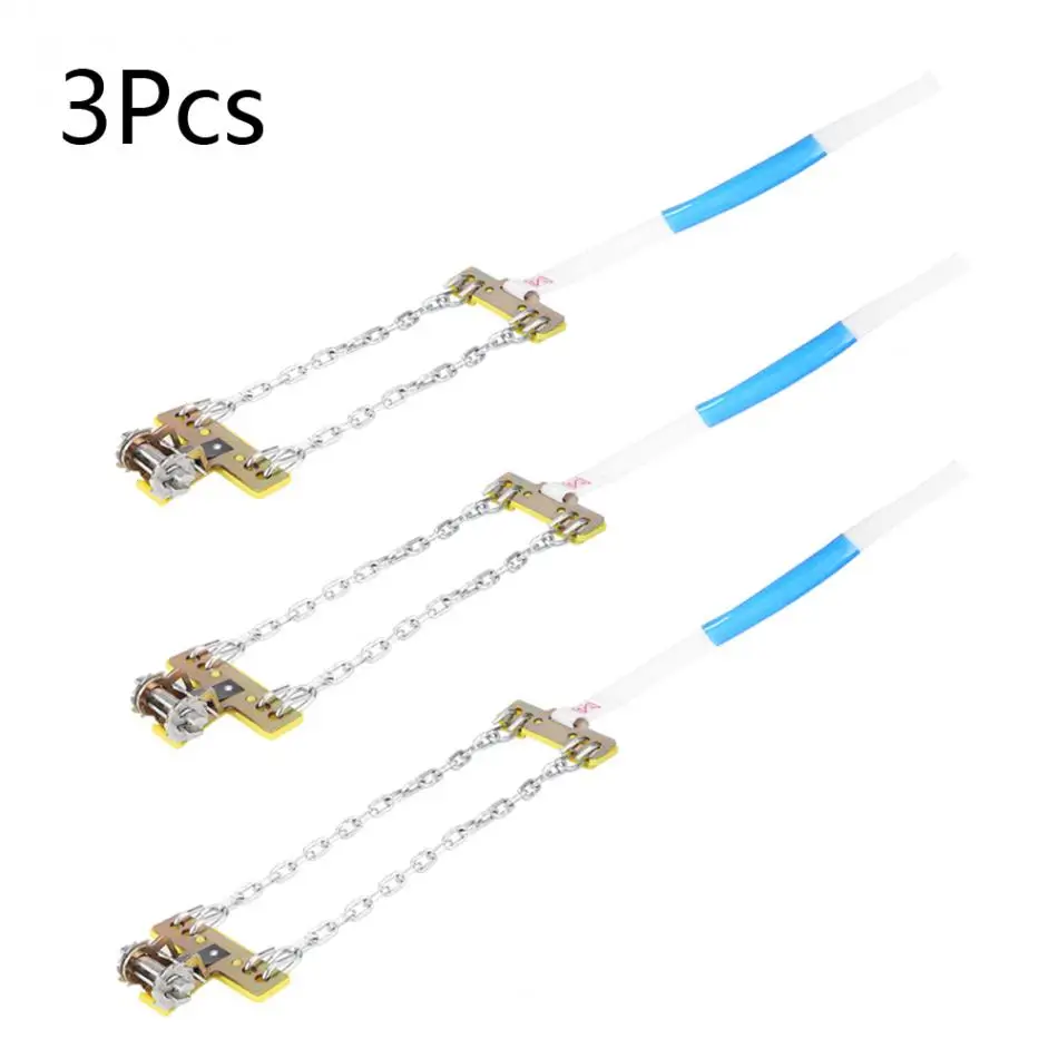 3 шт., противоскользящая стальная цепь для шин, для снега, грязи, для автомобиля, для безопасности, для шин, клипса, цепь для автомобиля, грузовика, внедорожника, универсальные аксессуары для шин, Новинка
