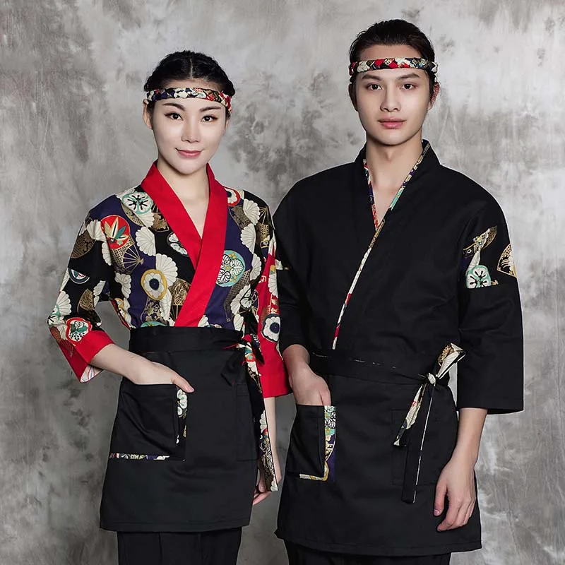 2018 Special Style food service chef uniform Japan Kimono working wear
