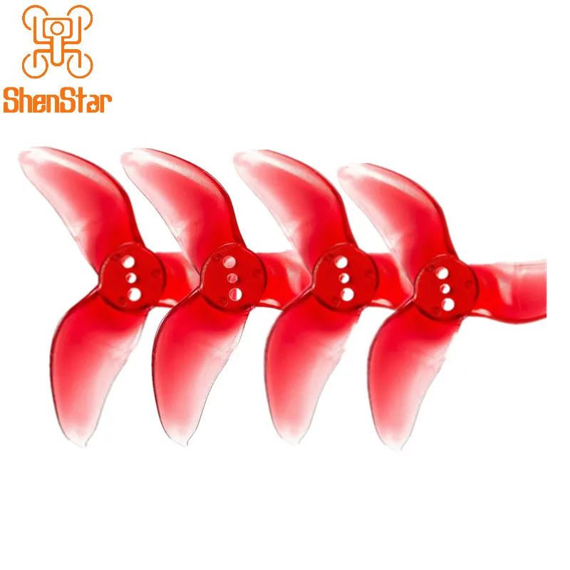 

2 Pairs AVAN Blur 2 inch 3- CW CCW Propeller Props for Babyhawk Racer FPV Mini Drone Quadcopter Accessory Parts Red Color