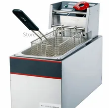 Electric fryer Single-tank frying oven_stainless steel deep fryer 4liters 110v with various choice of plugs