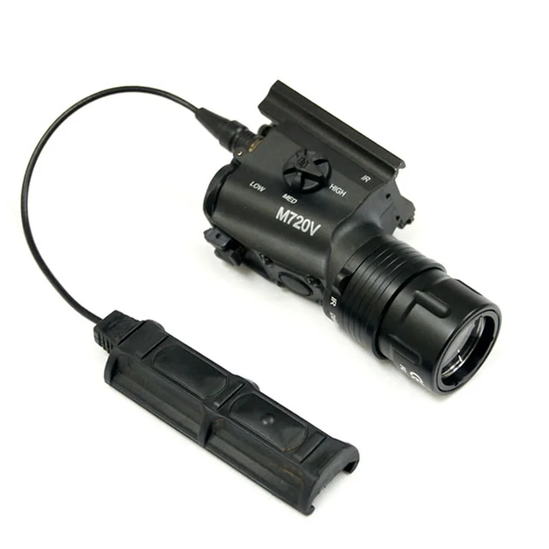 Rifle de Caça Arma de Paintball Luz com qd Airsoft Tactical Olheiro Levou Monte Strobe Lanterna Luz Cqc M720v 7 CQC Airsoft Tactical M720V Olheiro LEVOU Luz