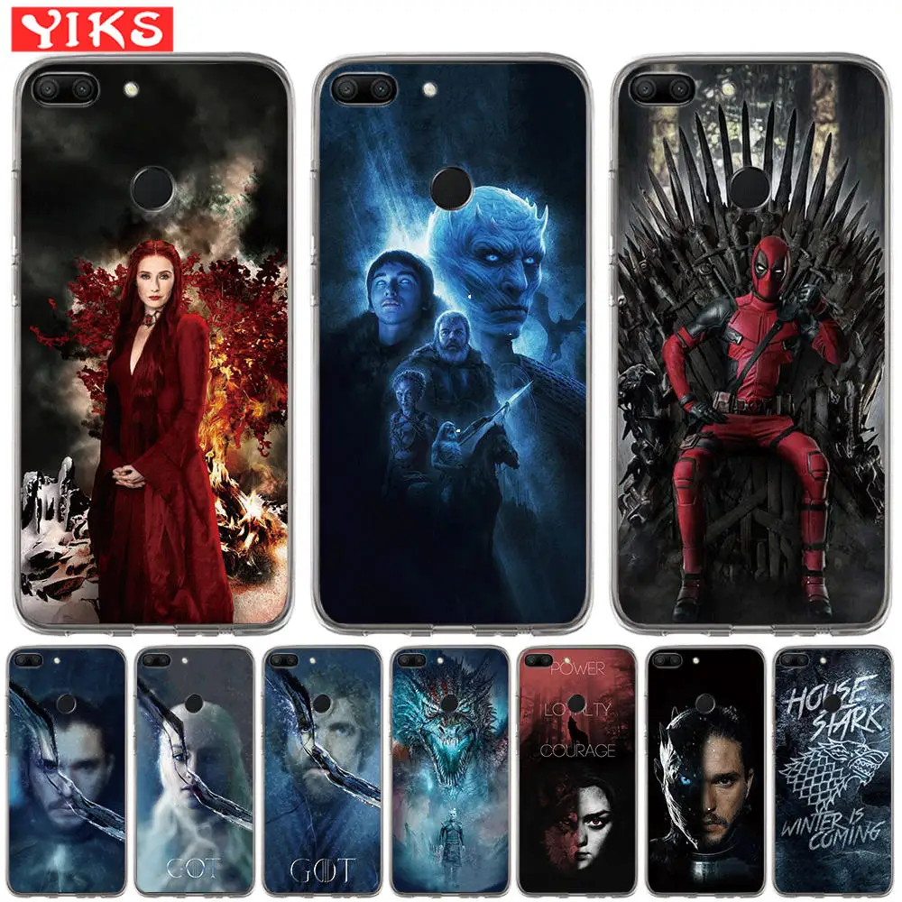 

Game Thrones Got Silicone Phone Cover For Huawei Honor 10 9 9i 8 Lite 8C 8A 8X 7 7A 7C 7X 6A 6X Dragon Pattern Soft Case Etui