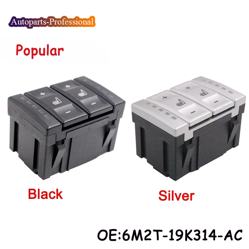 

New 2 Colors Electric Seat Heated Switch Heating Switch For Ford Mondeo MK3 S-Max 6M2T-19K314-AC 6M2T19K314AC High Quality