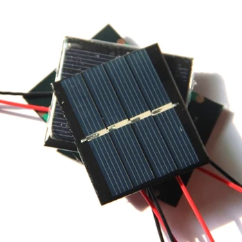

Wholesale! 100PCS/Lot 0.36W 2V Mini Solar Cell With Cable Epoxy Solar Panel Easy DIY Solar Charger/Toys/System Free Shipping