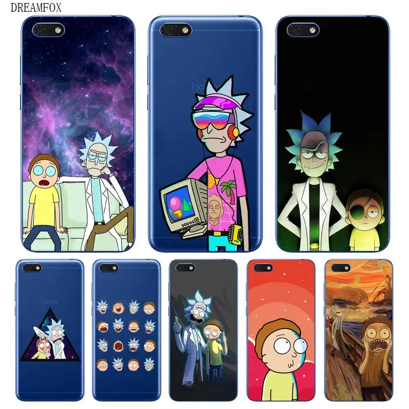 

N367 Rick Morty Soft TPU Silicone Case Cover For Huawei Honor 8C 8X 9 10 20i V10 V20 Note10 Max Lite Magic2