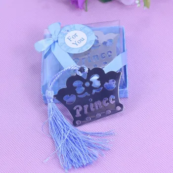 

10PCS Princess Crown Bookmarks Wedding Birthday Baby Shower Favor souvenirs For Guests Home Party Gift