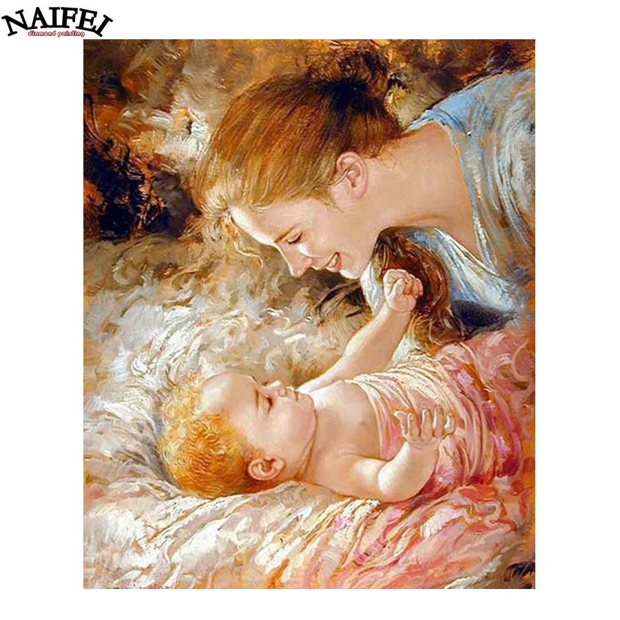 

Full,Diamond Embroidery,Mother And Baby, 5D DIY Diamond Painting,Stitch Cross,Diamond Mosaic,almaznaya