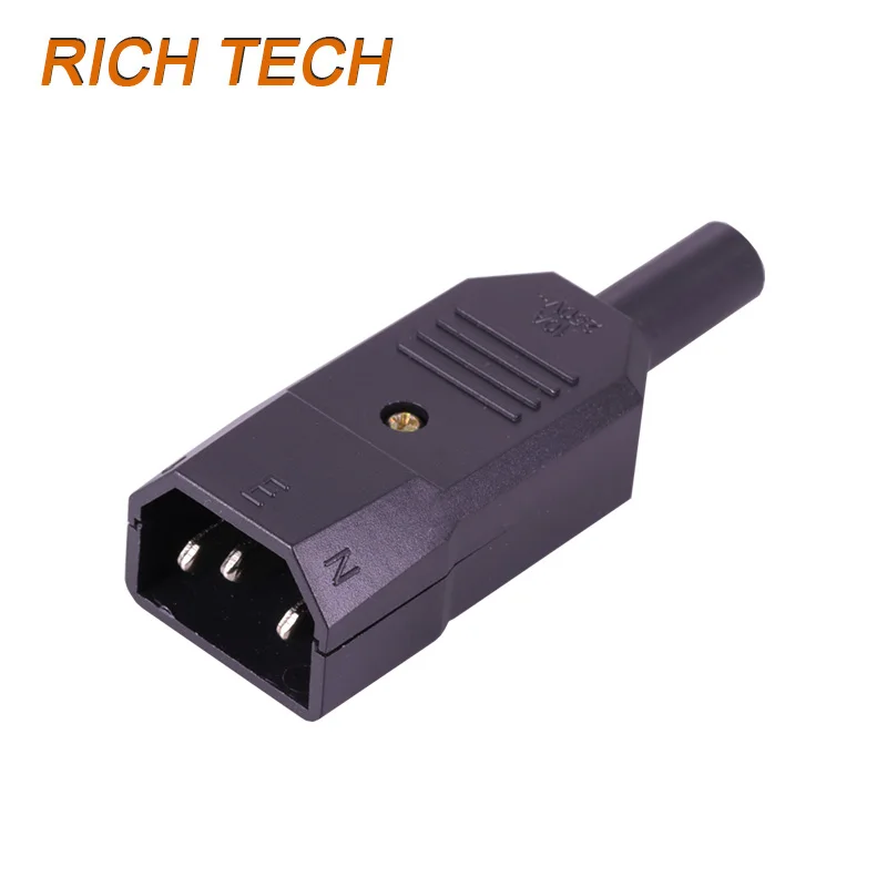 5pcs 220V AC power plug terminal 3pin AC/DC plug power connector wire