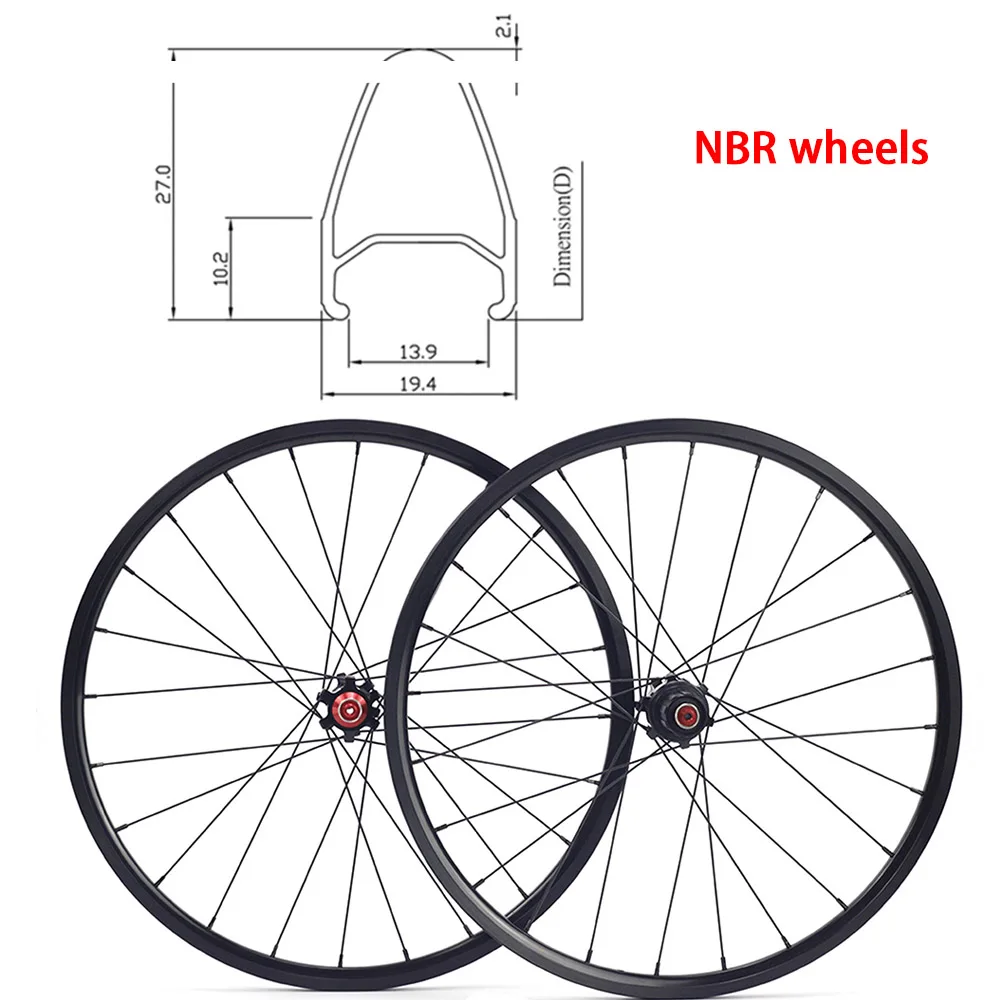 SILVEROCK легированные колеса для велосипеда 2" 1 1/8" 451 406 19 мм 27 мм 20/24 часа в сутки 100 мм 135 мм для Minivelo складные лежачий велосипед - Цвет: NBR 451