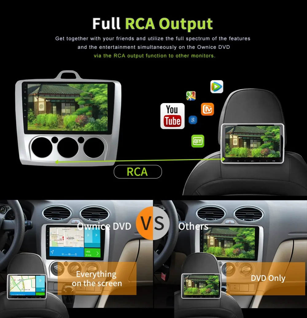 Discount Bosion Car Multimedia 2din Video Player Navigation GPS Android For ford focus 2 3 Mk2/Mk3 head unit Rear View Camera 15