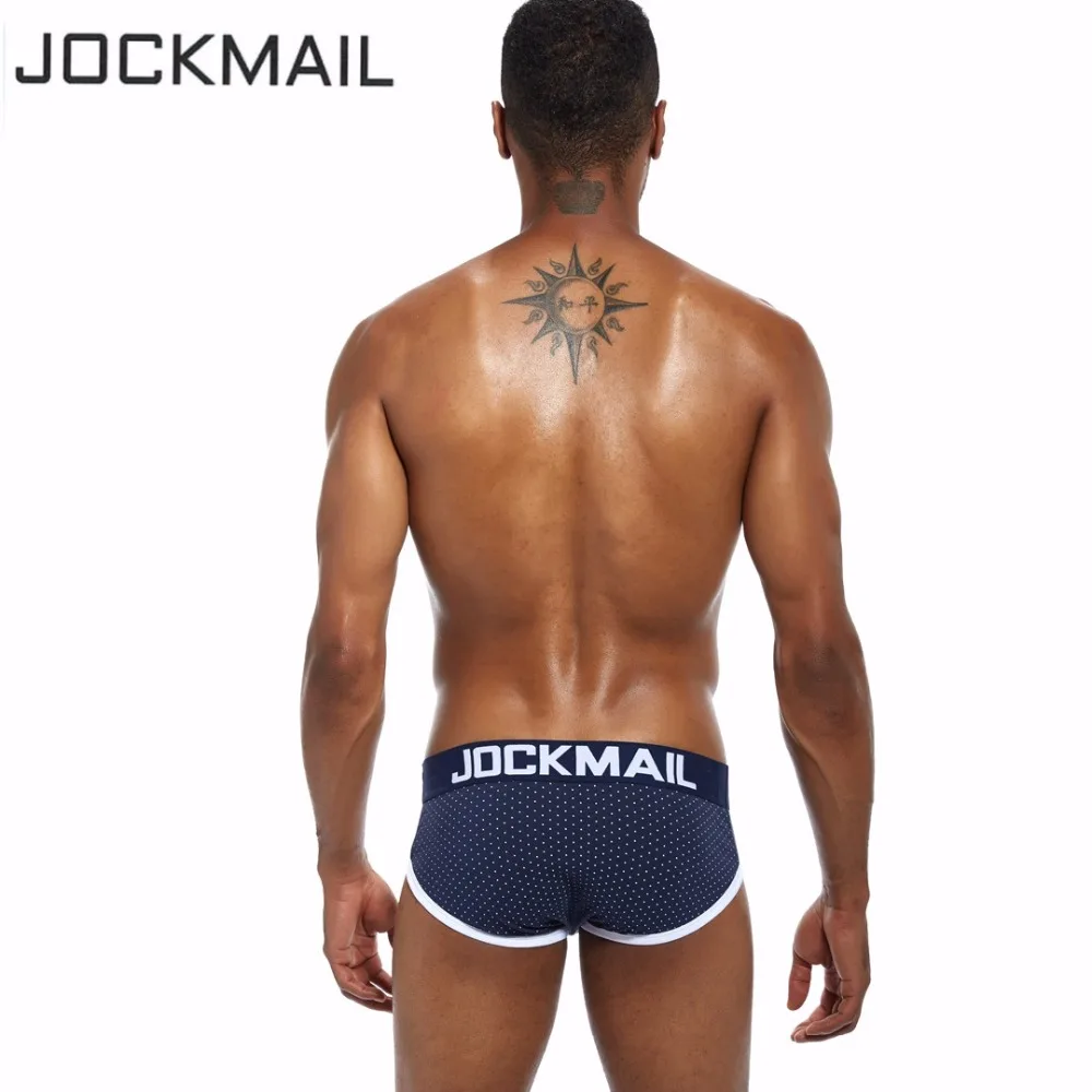 Трусы брифы JOCKMAIL мужские в горошек Брендовое нижнее белье пикантные игривые