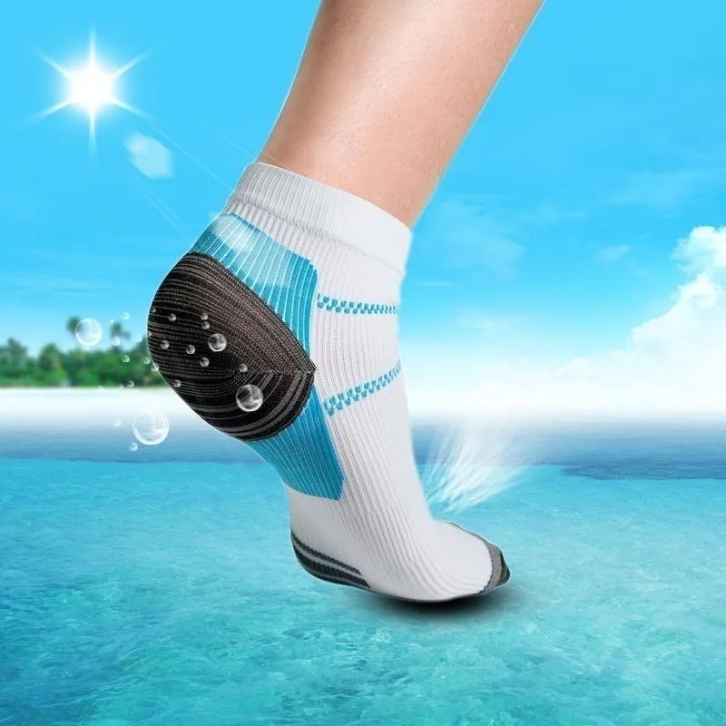 

1 Pair Hot Fashion Unisex Foot Care Compression Sock Heel Spurs Pain Sweat Running Socks Free Shipping