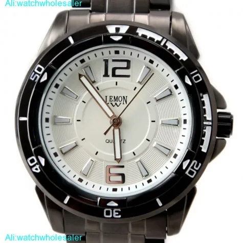 FW849H Round Black Watchcase Water Resist Mens Japan Movement 2035 Fashion Watch