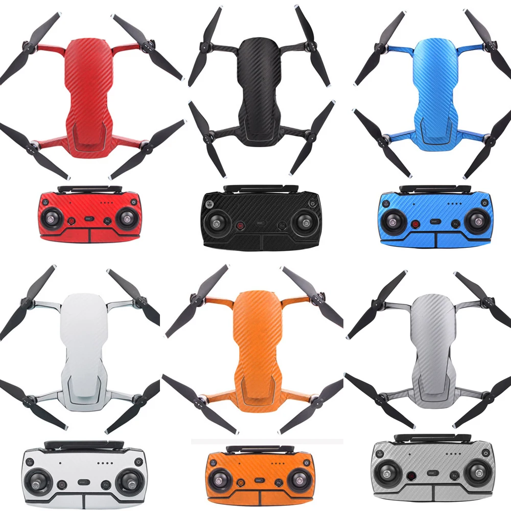 Sunnylife новые наклейки для DJI Мавик Air Водонепроницаемый ПВХ углеродное волокно Graphic Body+ RC+ 3 Батарея наклейки для Mavic Air