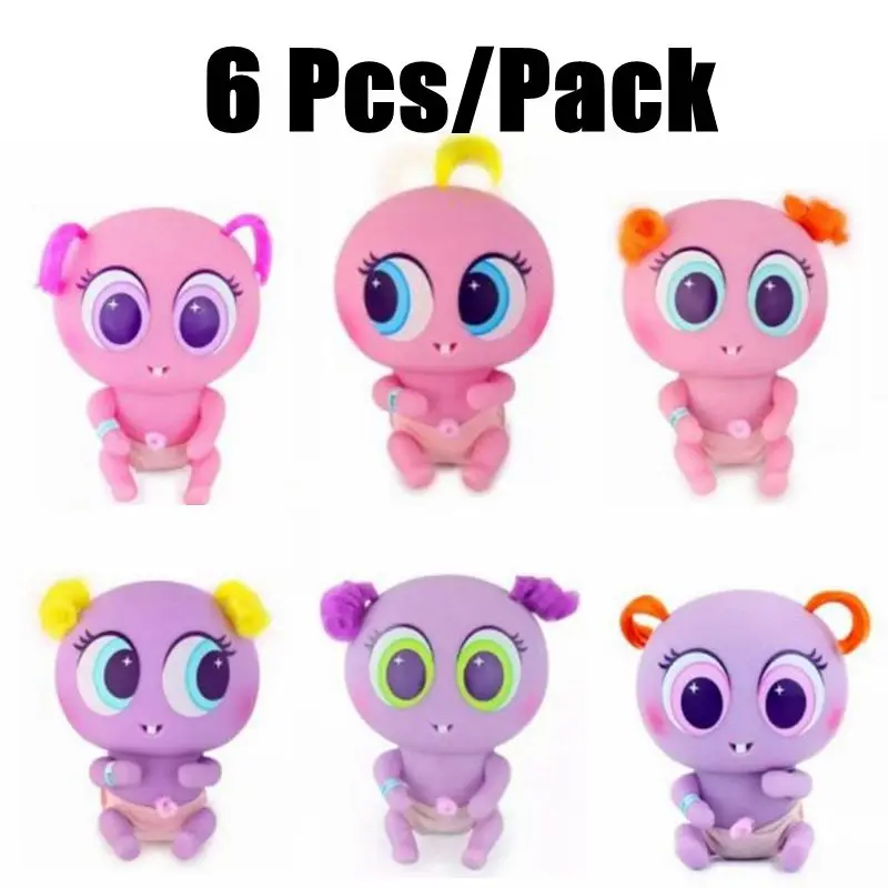 6 unids/pack Casimeritos Juguetes Ksimeritos Juguetes con neonato Nerlie accesorios Micro Kit de Nerlie recién nacido bebés Accesorios - 1
