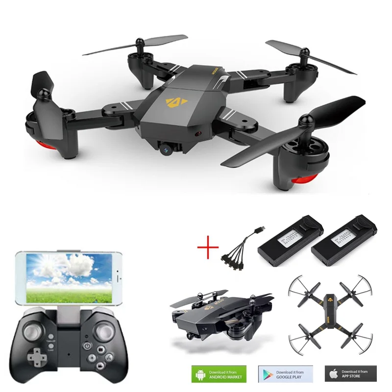 Селфи Дрон с камерой Visuo Xs809hw Xs809w Fpv Квадрокоптер Rc 4ch Вертолет Дистанционное