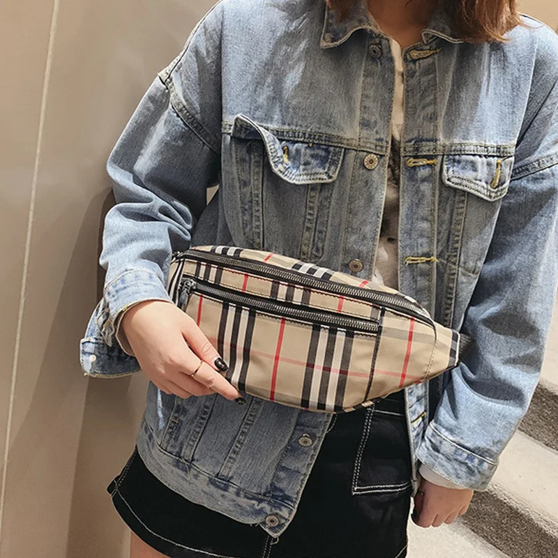 

Women Waist Bag Fashion Leather Waist Belt Bag Crossbody Chest Bags Girl Fanny Pack Small Phone Pack shoulder strap Packs INSTS2