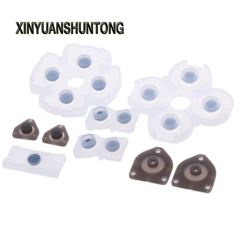 

XINYUANSHUNTONG Game Accessory Silicone Conductive Pad Kit Replacement For Sony PS4 Controller