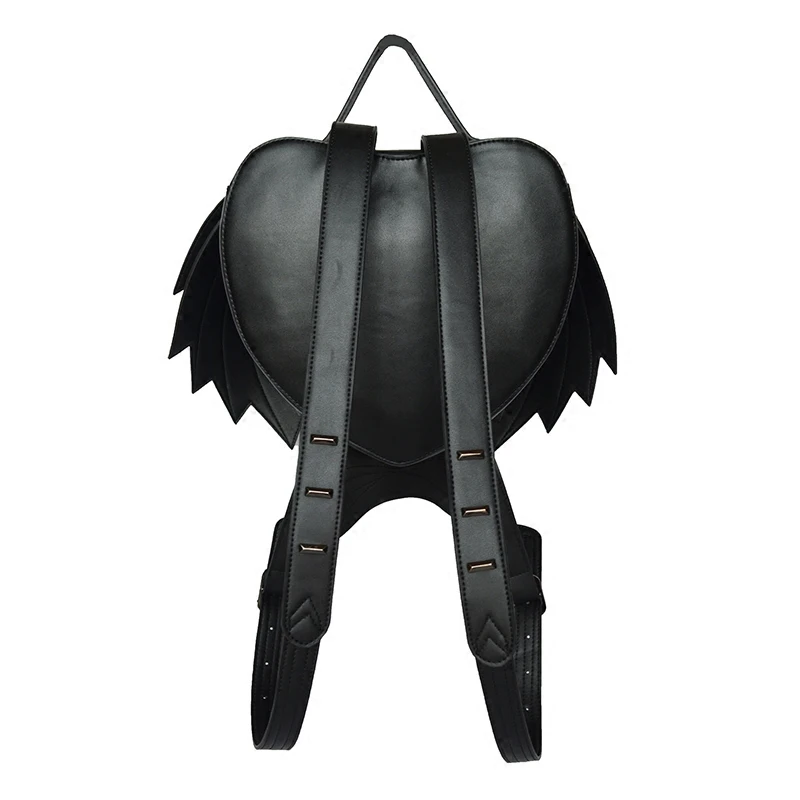 Крыло панк кожаный рюкзак для женщин темные модные сумки мужские черные Призрак Монстр Ретро Плечи сумка готический Прохладный 3D рюкзаки сумки