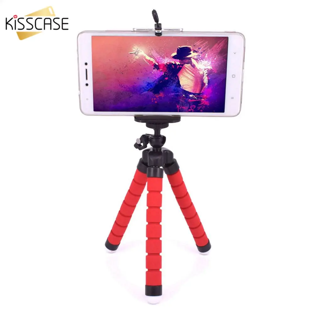 

KISSCASE Mini Flexible Selfie Octopus Tripod With Bluetooth Remote Control For iPhone Universal Camera Tripod Smartphone Holders