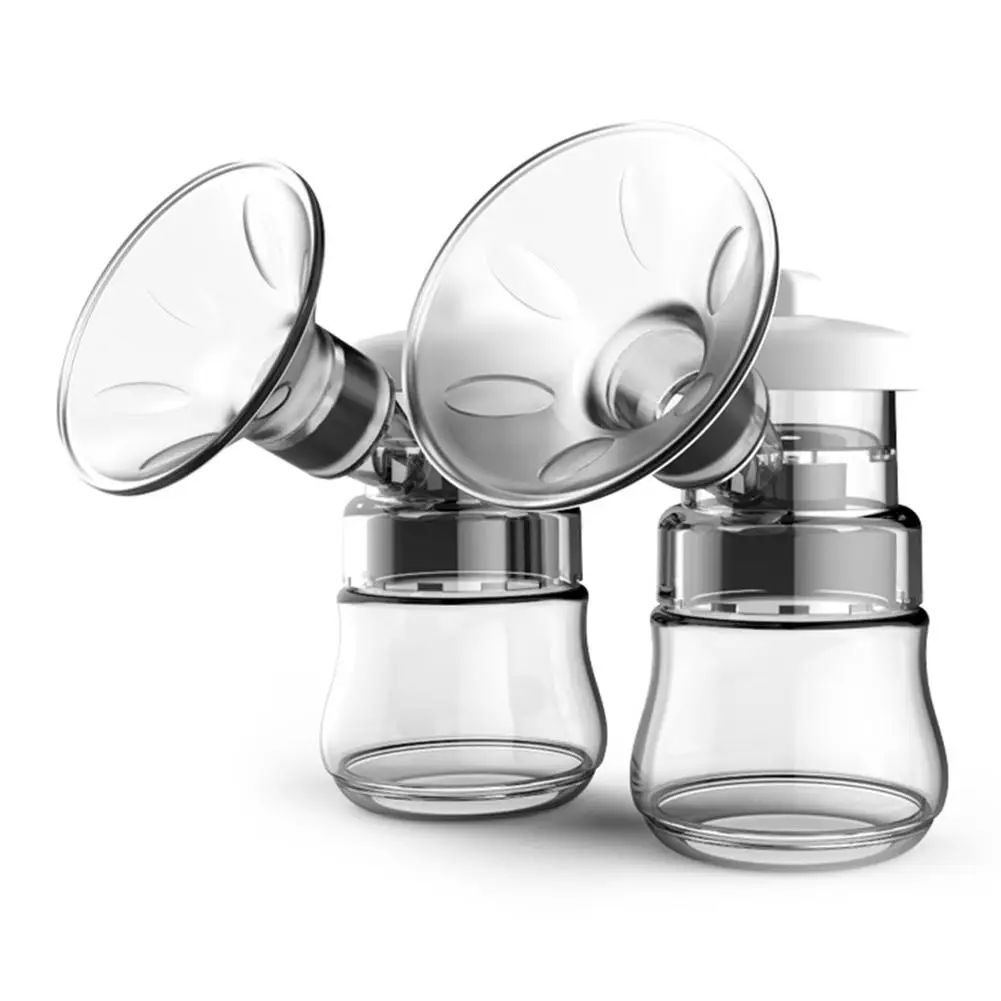

1 Set Electric Breast Pumps Powerful Nipple Quiet Suction USB Electric Breast Pump With Baby Milk Bottle Cold Heat Pad Nip