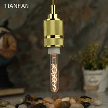 Tianfan художественная лампа T20 Эдисон лампы E14 220 В 40 Вт Круглые ретро Античная лампа накаливания лампа старинные лампы лист нити специальные лампы