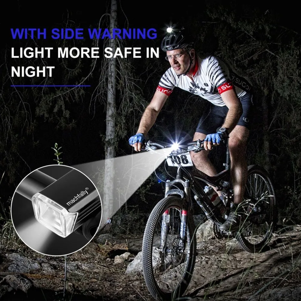 Waterproof LED Lamp Bike Bicycle Front Head Light Rear Safety Flashlight 1 Set
