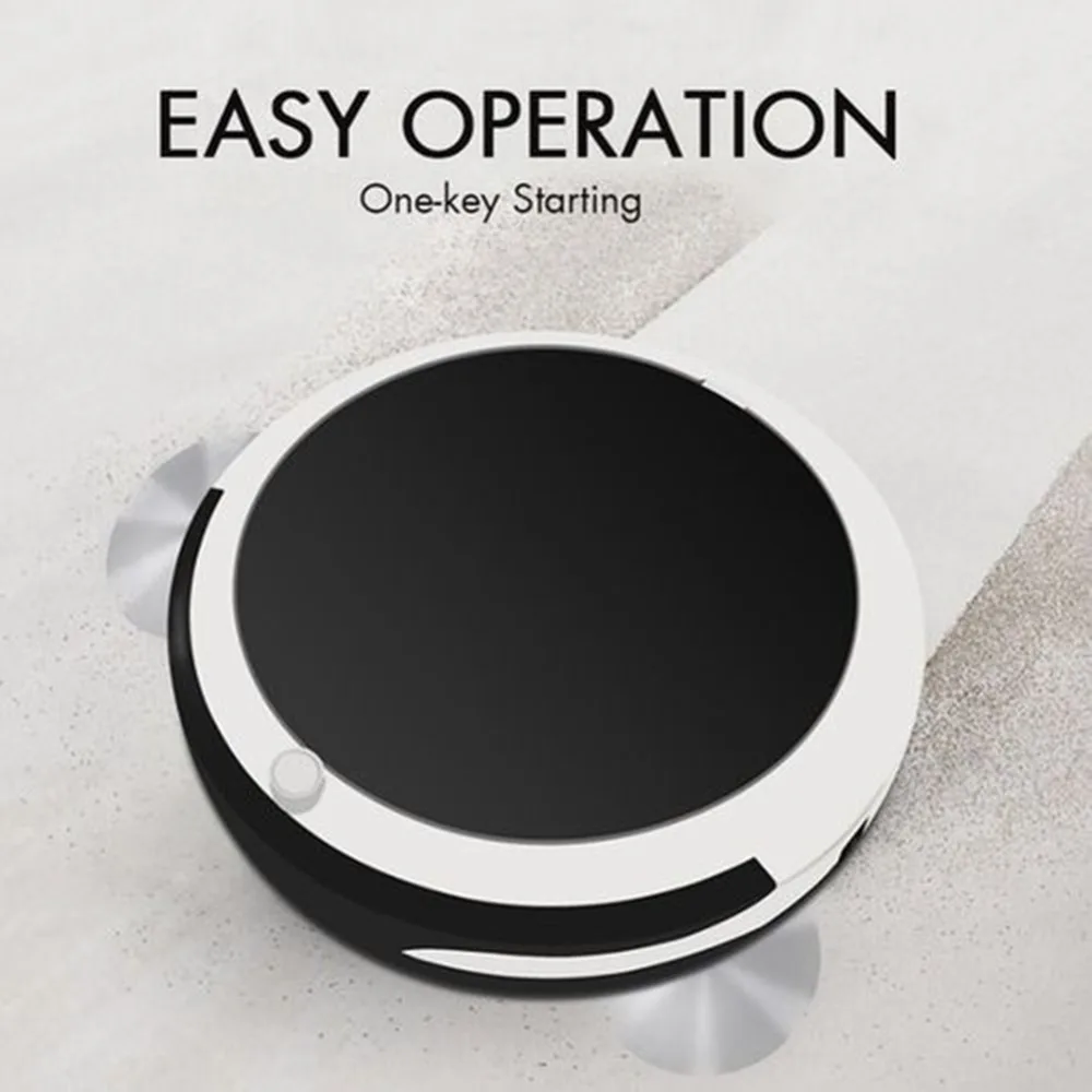 1Pc Smart Rechargeable Home Auto Cleaner Robot Microfiber Smart Robotic Mop Floor Corner Dust Cleaner Sweeper Vacuum Cleaner