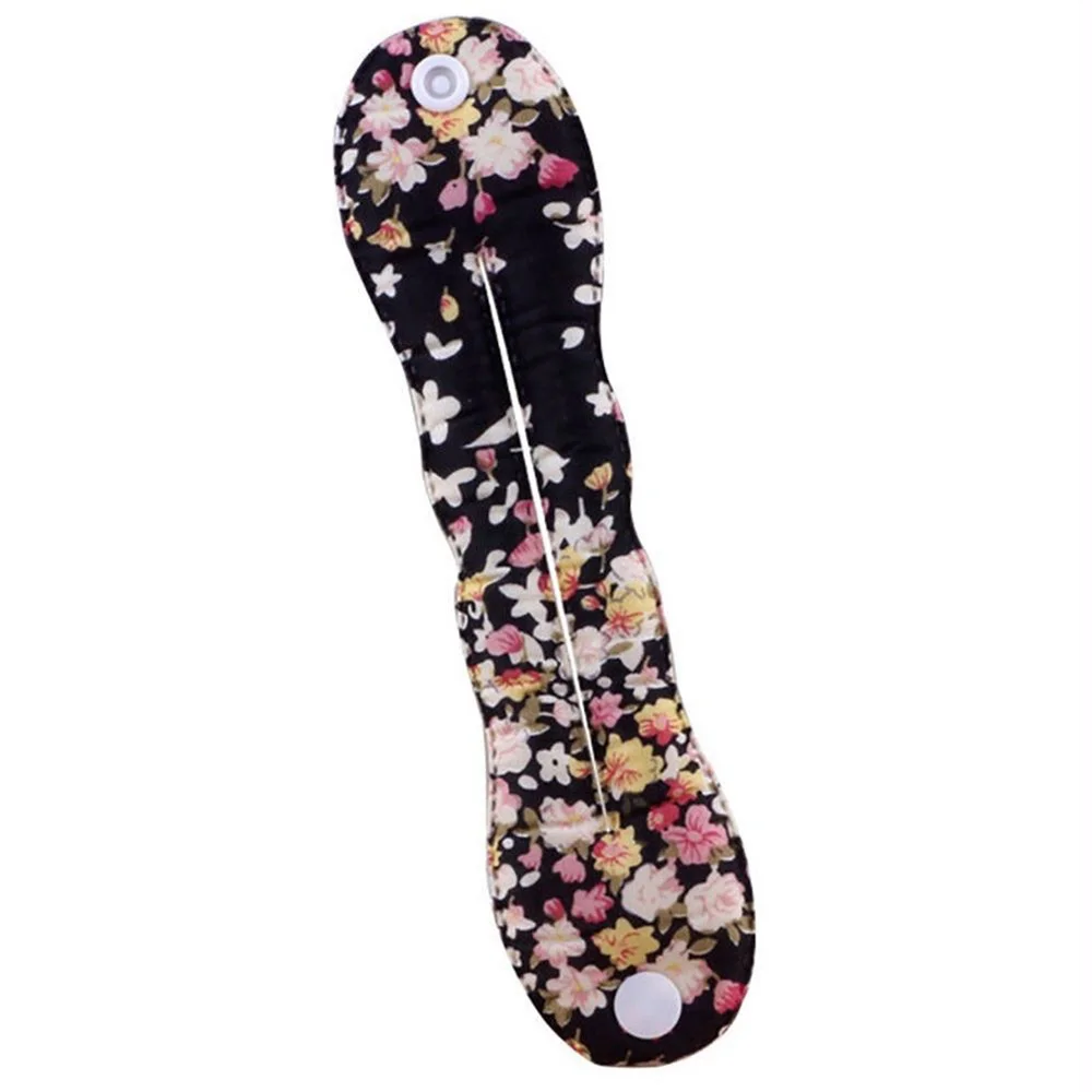 Fashion Women Curly Hair Stick Black Floral Twist Styling Clip Hair